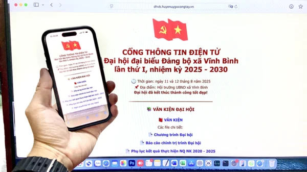Cổng thông tin điện tử Đại hội Đảng bộ xã Vĩnh Bình do Văn phòng Đảng ủy xã xây dựng để phục vụ Đại hội.
