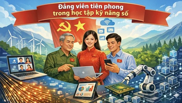 Đảng viên với trách nhiệm tiên phong trong thực hiện nhiệm vụ chuyển đổi số