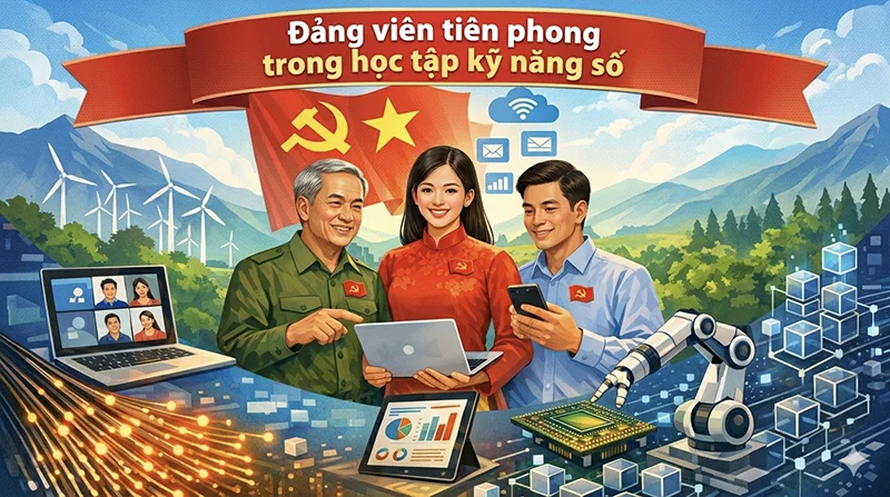 Đảng viên với trách nhiệm tiên phong trong thực hiện nhiệm vụ chuyển đổi số