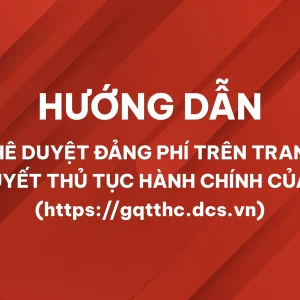 Hướng dẫn phê duyệt đảng phí