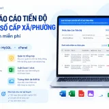 web app báo cáo chuyển đổi số xã phường
